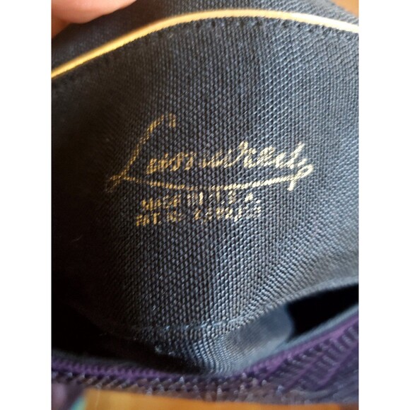 Vintage Lumbered Beaded Mesh Evening Purse Purple with strap - Picture 7 of 11